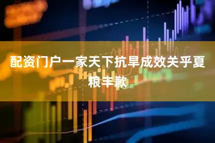 配资门户一家天下抗旱成效关乎夏粮丰歉